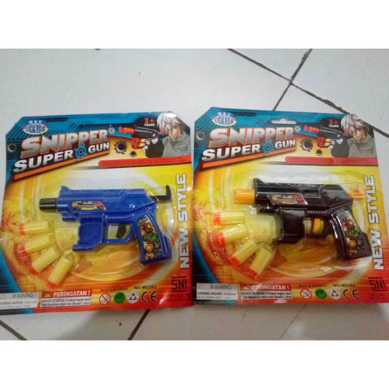 Mainan Pistol kaca Soft Bullet Nerf Gun, Sniper Super Gun
