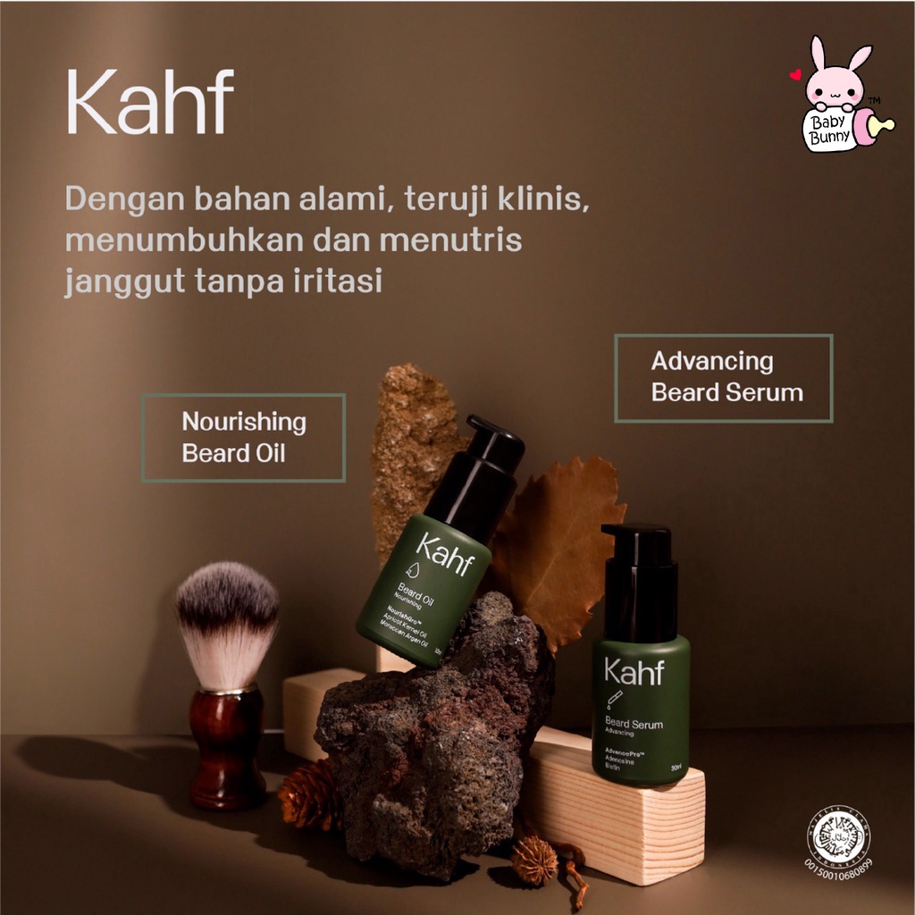 ❤ BELIA ❤ KAHF Skincare Cowok Halal (✔️BPOM) Face Wash Serum Jenggot Eau de Toilette Laki-laki Man