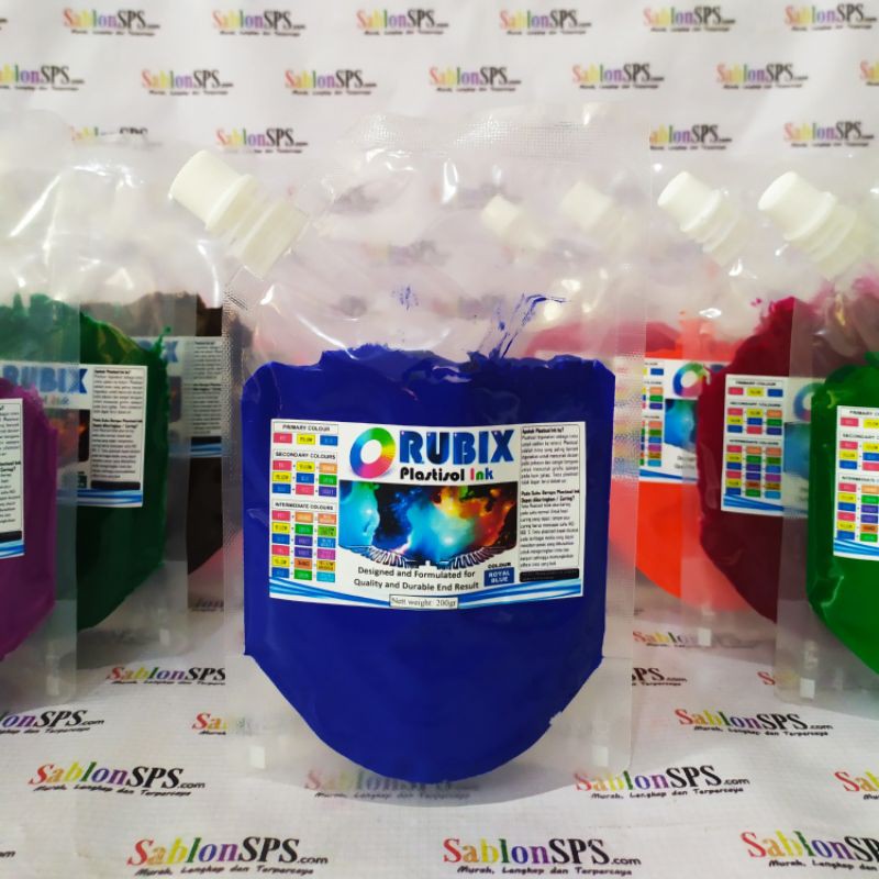 TINTA SABLON PLASTISOL RUBIX ROYAL BLUE 200GR