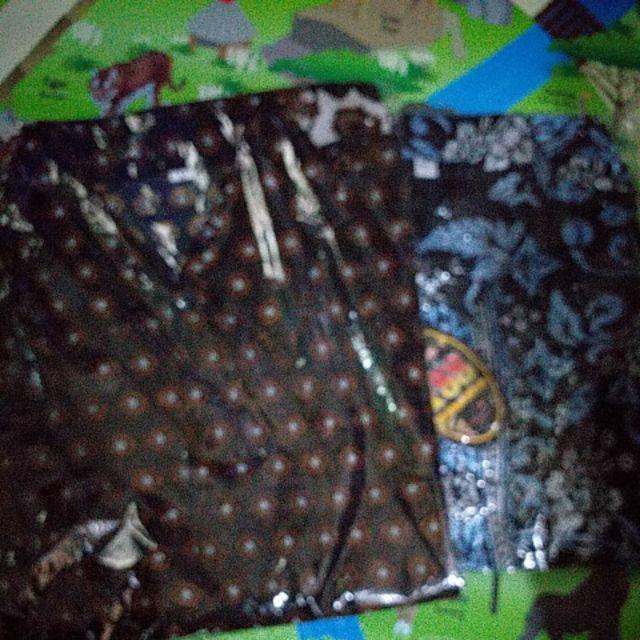 Couple Keluarga Arsila Seragam Batik Sarimbit Family Lebaran Ayah Ibu Anak Murah Warna Coklat Abu