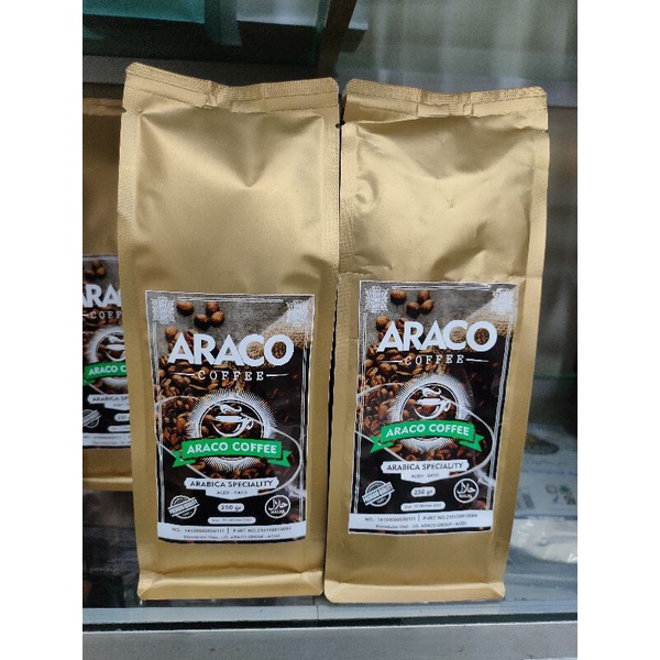 

bubuk Kopi Arabika specialty asli Aceh cap ARACO ASLI