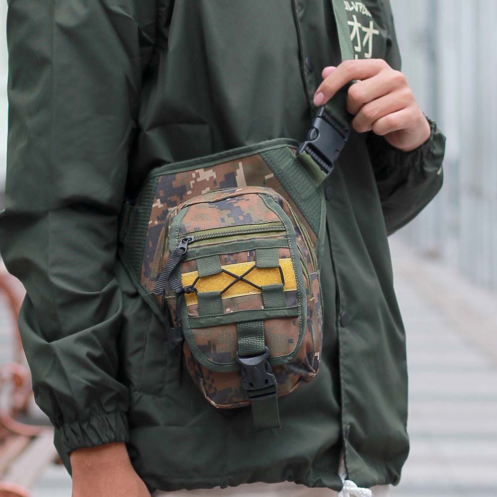 Tas Selempang Pria Waistbag Tas Pinggang Tactical Loreng Army Tas Kaki Paha Samping Cowok
