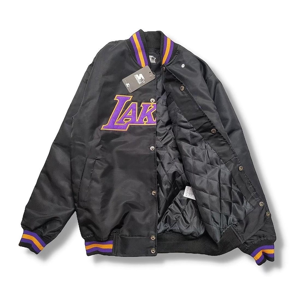 Jaket Varsity LAKERS BIG LOGO / Jaket Varsity Pria / Jaket Varsity Wanita Available M L XL Casual Good Brand Quality (Fulltag) Realpict