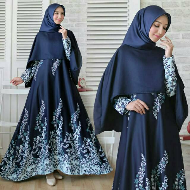 FREYA Gamis maxi dress syari REAL PIC terbaru