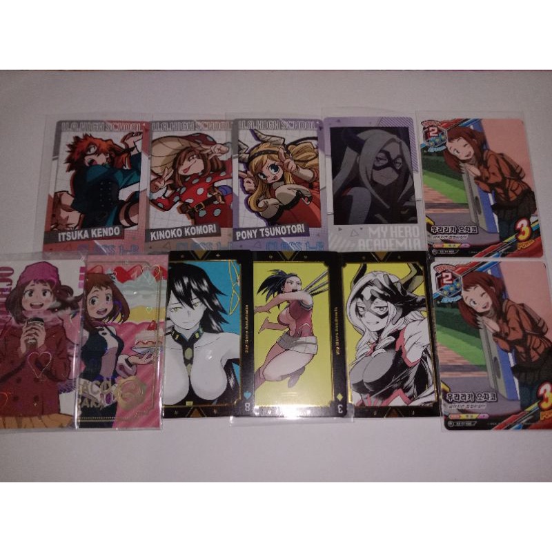 my hero academia boku no hero academia merch official trump card pc bromide