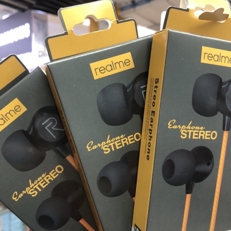 Handfree Realme SK-MA19 Headset Realme Murah Universal Earphone Wired SuperBass Stereo Promo!!!