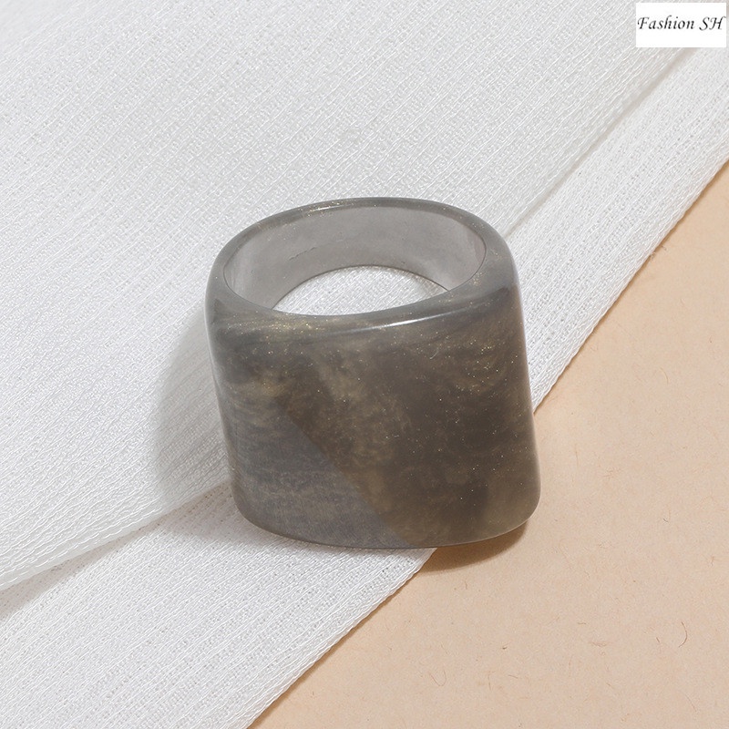 Bros Pin Ring Resin Simple Untuk Aksesoris Scarf Wanita M40259