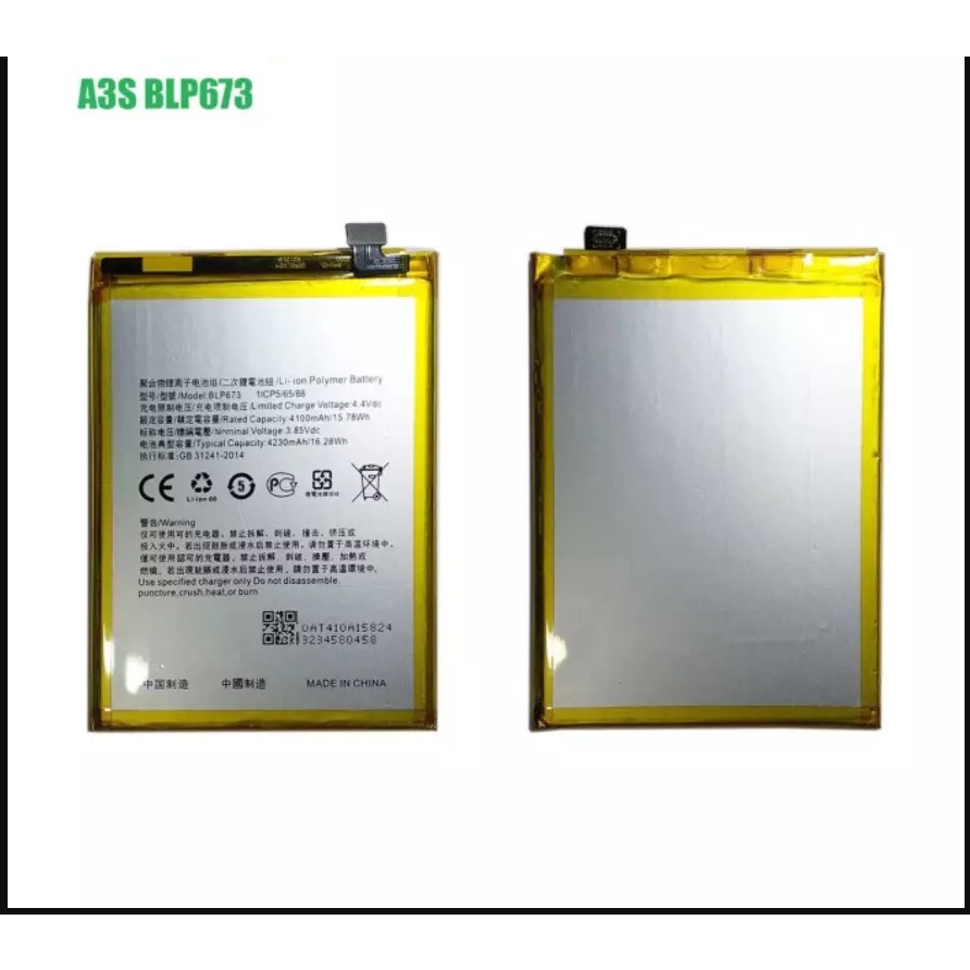 Battery Baterai Batre Handphone A3s BLP 673 BLP673 BLP-673 A5 A7,  BLP 619 BLP619 A57 A39, BLP729 BLP 729 Realme 5 5i 5s C3, BLP 793 BLP793 Realme C11 C12 C15