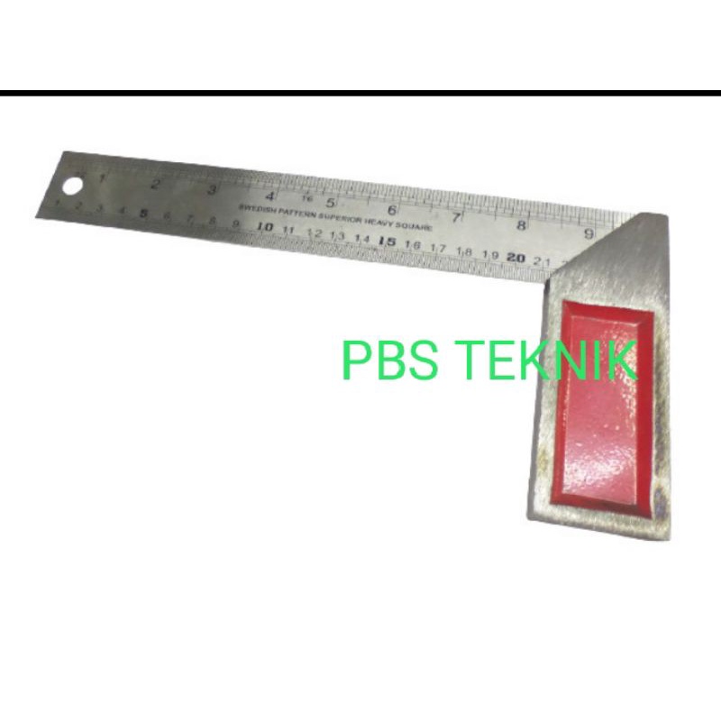 

Penggaris siku tukang / Try square 10 inch dan 12 inch - 10 inch