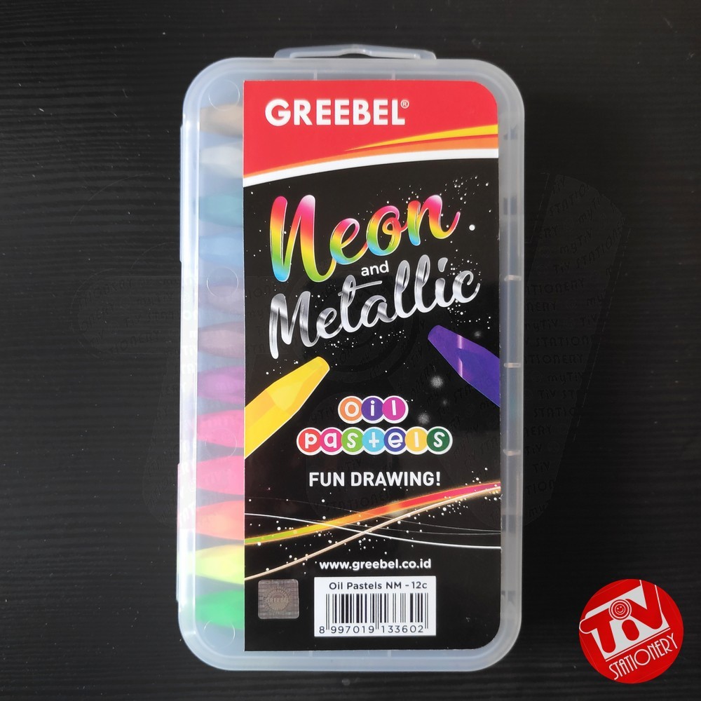 

Crayon GREEBEL Oil Pastels Neon & Metallic