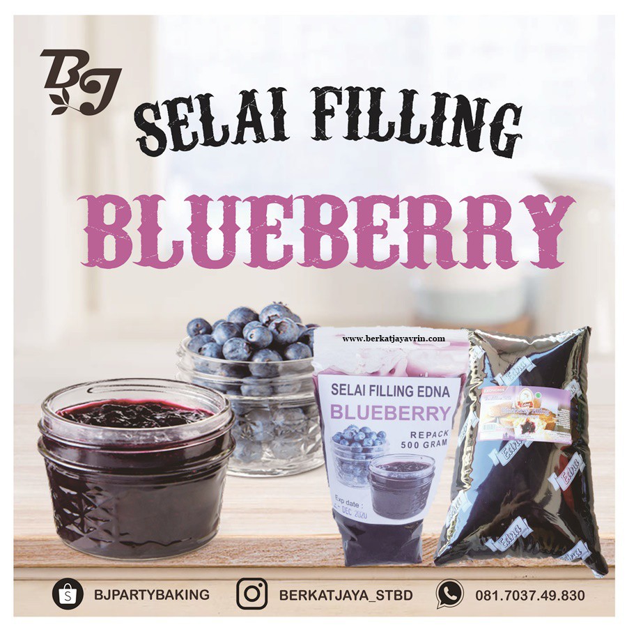 Selai Blueberry 250 Gram (REPACK)