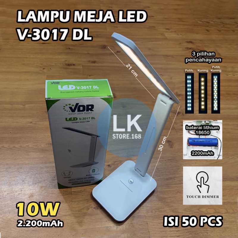 Lampu Belajar LED VDR type V-3017DL