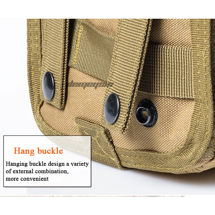 HAISUNNY Tas pinggang P3K PPPK Medis Obat Gaya Militer Tas Medis Obat P3K First Aid Kit Medical Bag tas pinggang mobil motor camping outdoor Tactical Bag Survival Pouch Outdoor Medical Box Large Size SOS Bag Tactical First Aid Bag Medical Kit Bag Molle