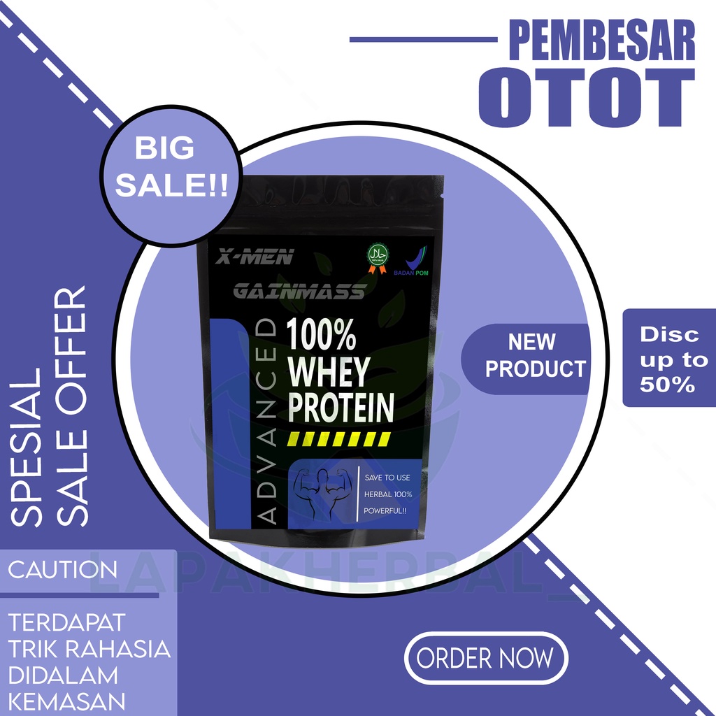 

Pembesar Otot X Men Gainmass SUSU SUPER WEIGHT GAIN SUPPLEMENT Appeton Pengemuk Badan / Penambah nafsu makan / Obat Gemuk Sehat / Suplemen Penggemuk Badan / Vitamin Penggemuk Badan / By LapakHerbal