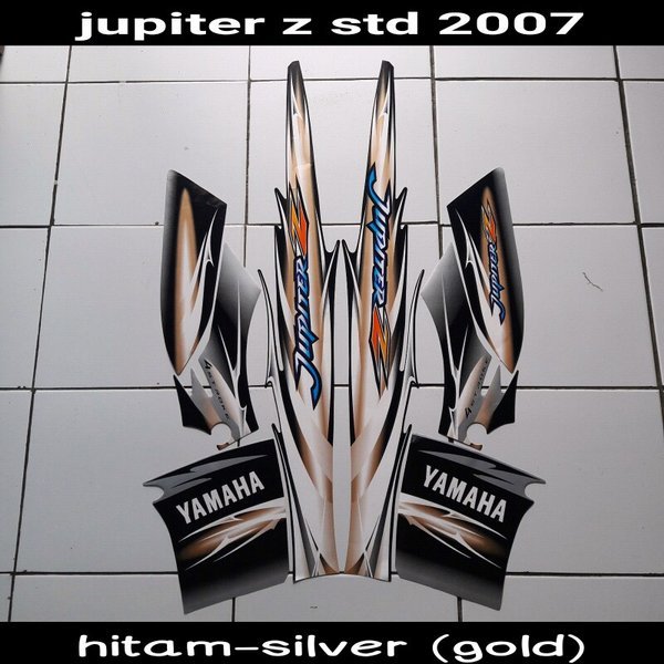 stiker motor jupiter z std 2007 gold
