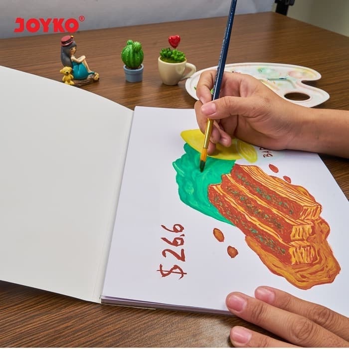 

Sketsagambar- Watercolor Pad Buku Cat Air Akrilik Joyko Pad-2000 A4 300 Gsm 12Sheets -Buku-Gambar-