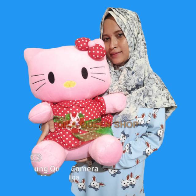 Boneka hello Kitty polkadot pita XL murah