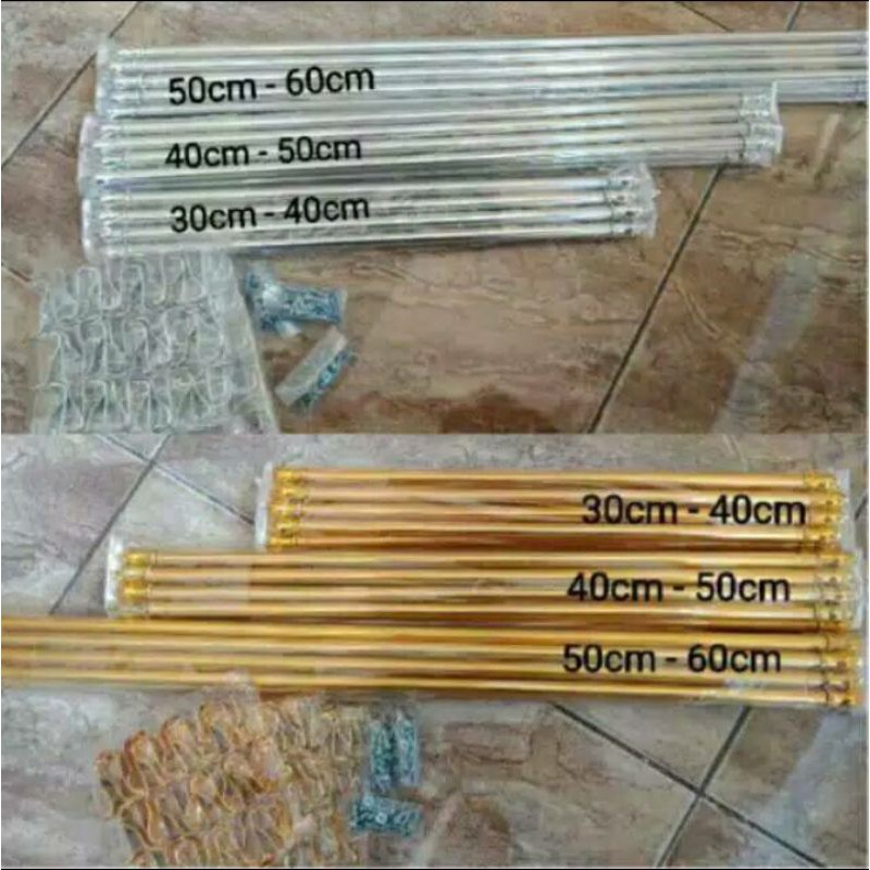 Stik gorden vitrase jendela minimalis