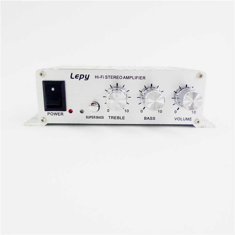 Lepy HiFi Mini Stereo Amplifier Treble Bass Booster  12V LP-268