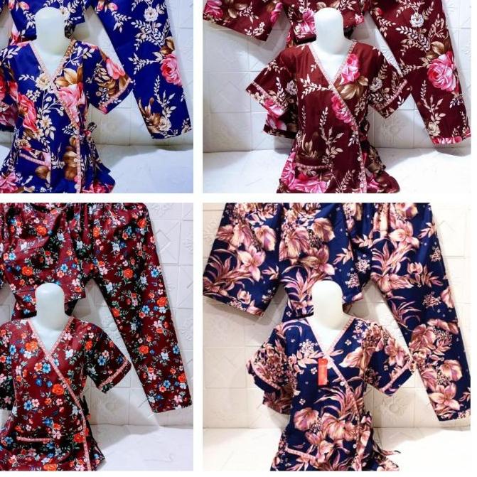 ✫ Piyama Kimono 3in1 motif bunga ✳