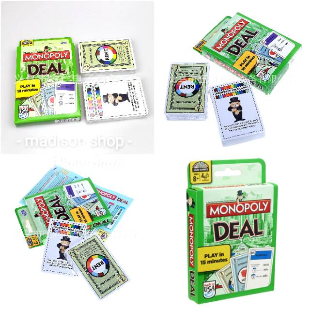 Monopoli Deal Game Card Board Games Monopoly Deal Murah Permainan Kartu Monopoli Grosir