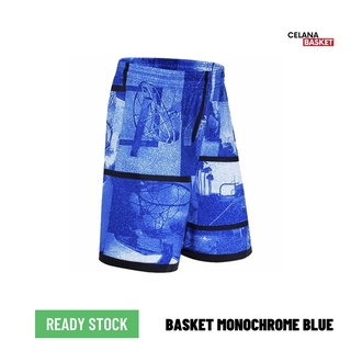 Celana Basket - Basket Monochrome - Biru