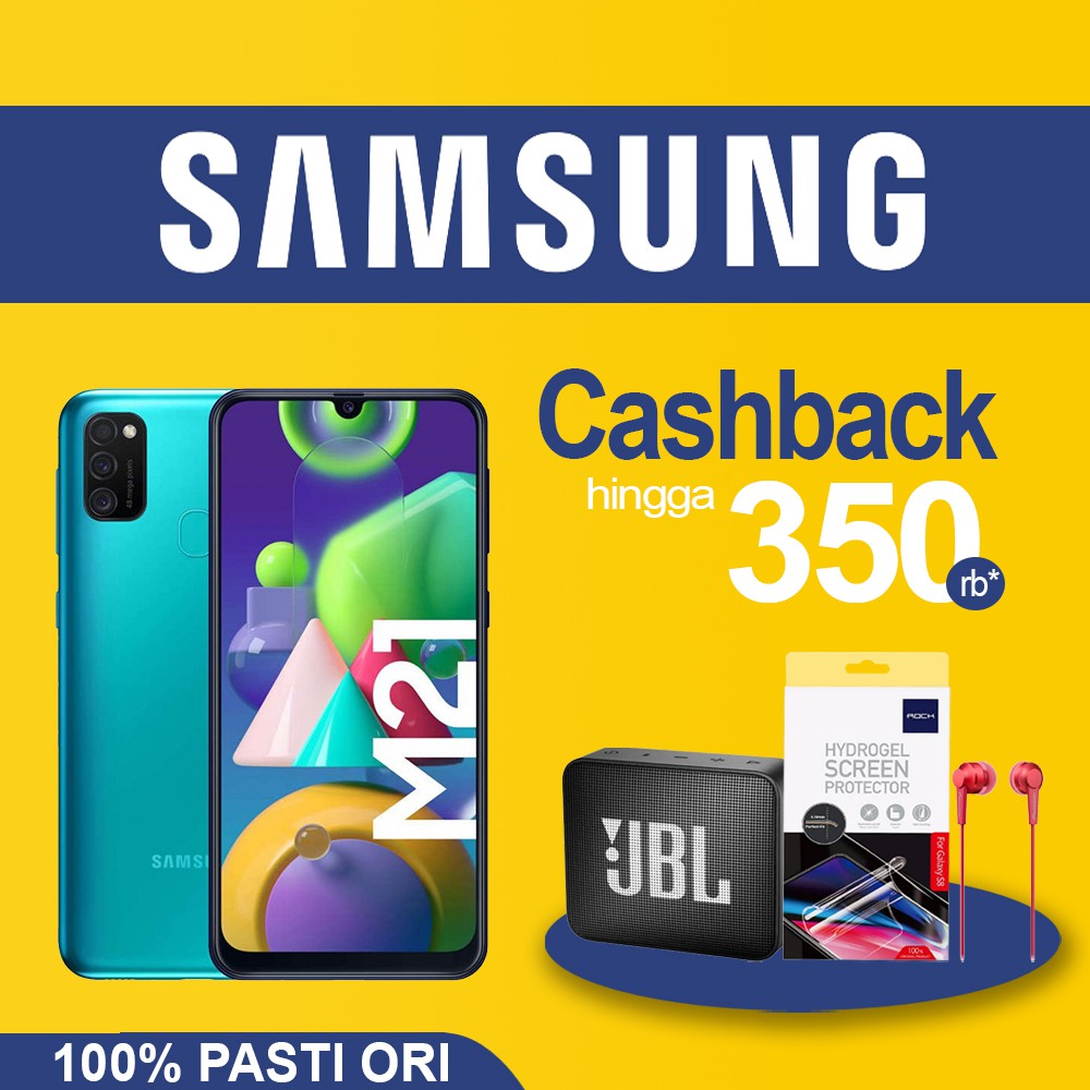 Samsung M21 4/64 GB Samsung Galaxy M21 4/64 GB Garansi Resmi