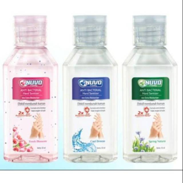 Nuvo Hand Sanitizer Anti Bacterial 50ml, 85ml, 250ml