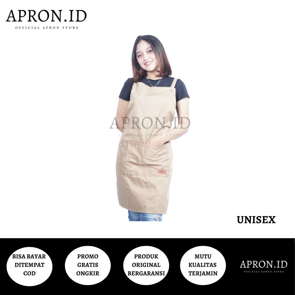 APRON.ID Celemek Barista Apron Barista Premium Coffe Waiter waitress Multifungsi Unisex Original
