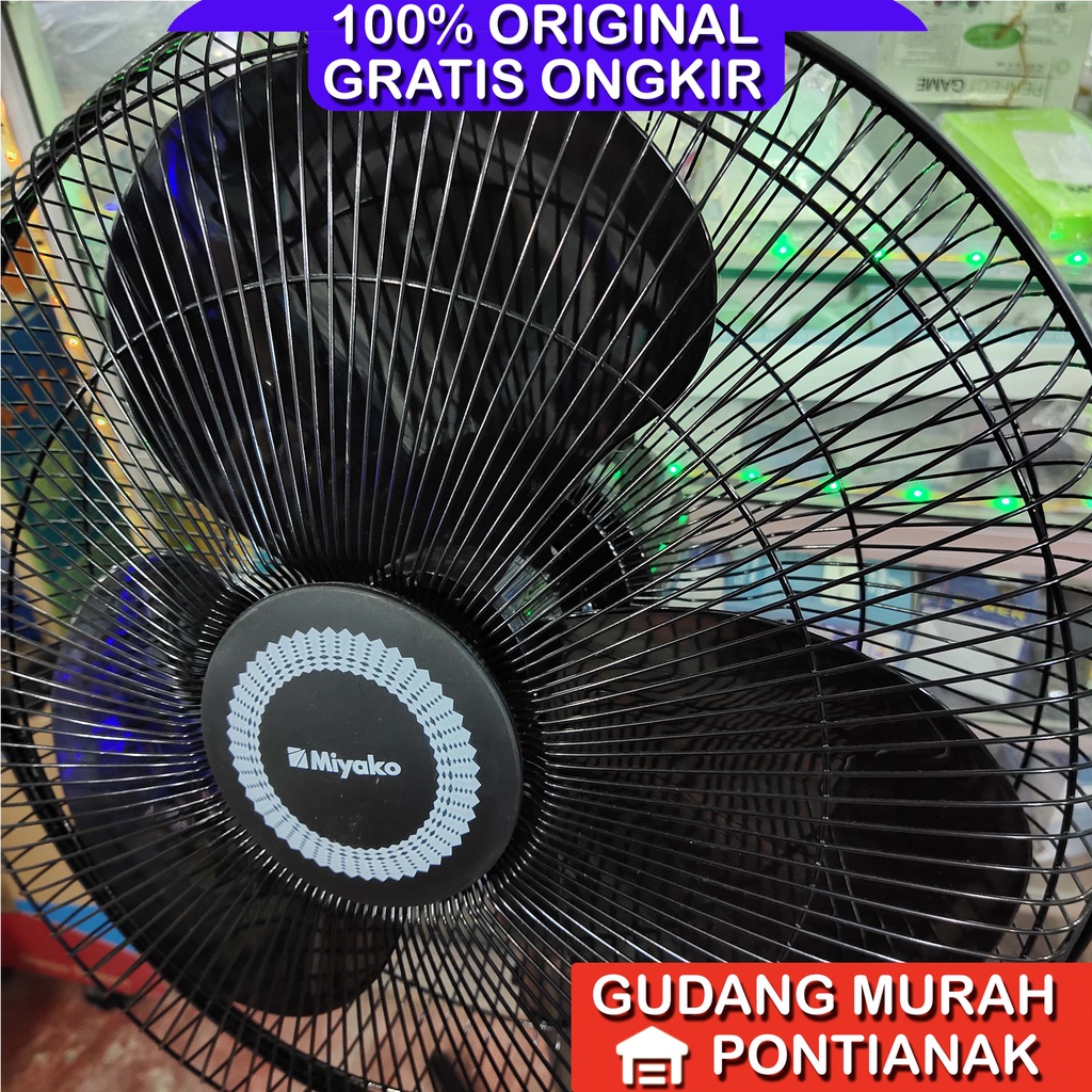 Kipas Angin Miyako 16inch kaki besi KAS 1606X Stand fan hitam KAS 1606 X