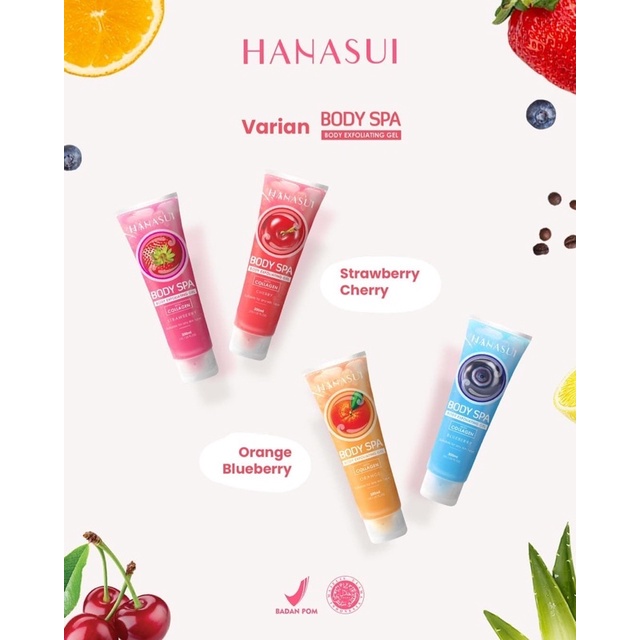 HANASUI Body Spa Exfoliating Gel with Collagen 300ml