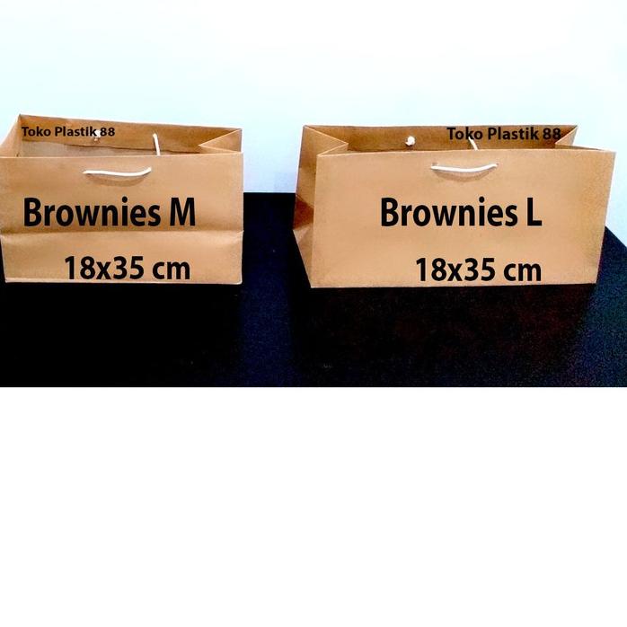 

➮ Paperbag Coklat Polos Size Brownies Small 14 x 18 cm ✮