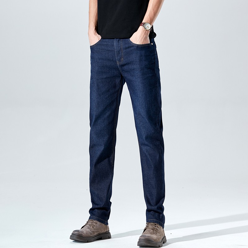 Bosgo Celana panjang jeans standart Pria warna Hitam dan Biru  Jeans Celana Panjang /celana jeans pria cowok