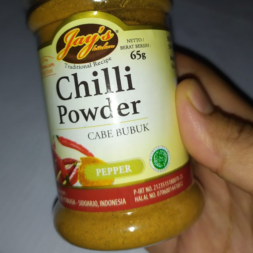 

cili powder bubuk cabe jays 65gr cilli cabe pedas bubuk