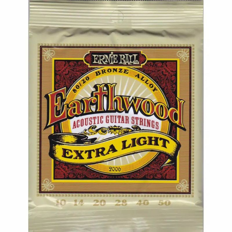 SENAR GITAR AKUSTIK 010 ERNIE BALL EARTHWOOD