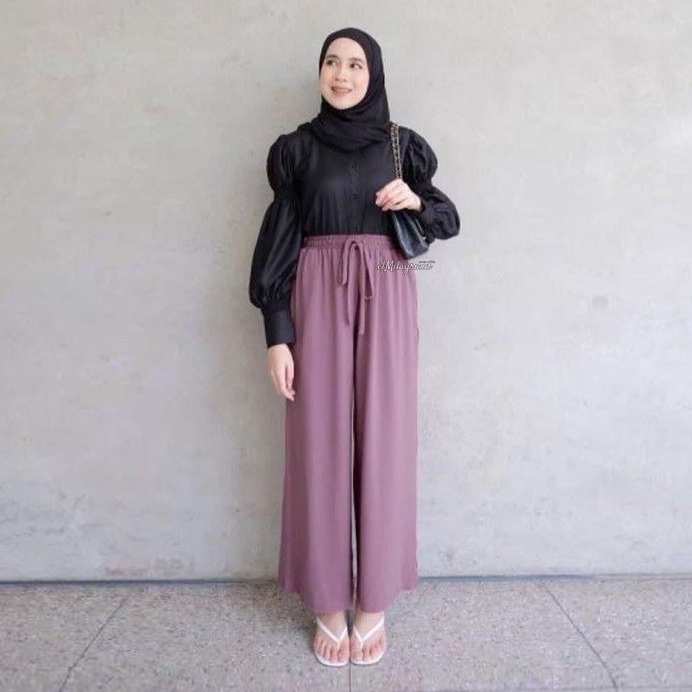 Kulot Jersey Uniqlo Bahan Jersey Ori Premium Import ( Ready Jumbo ) Bisa Buat Ibu Hamil Celana Kulot