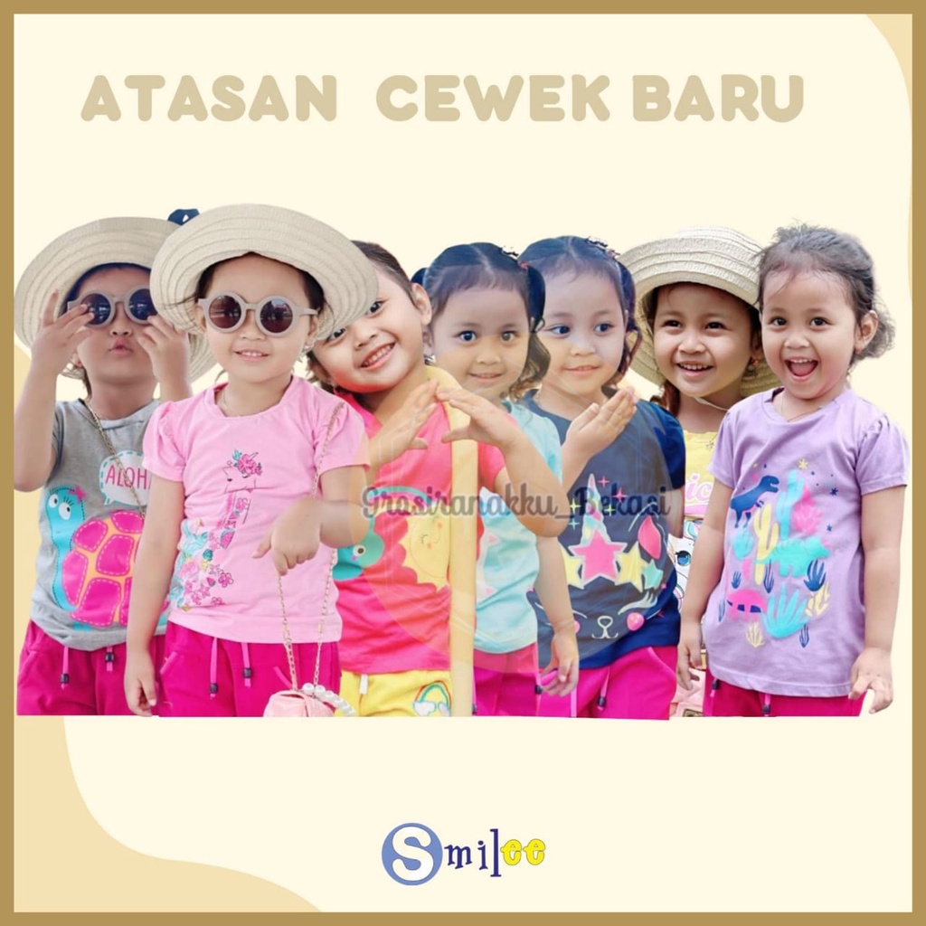 Atasan Smilee New Mix Motif &amp; Warna Size 1-5Th