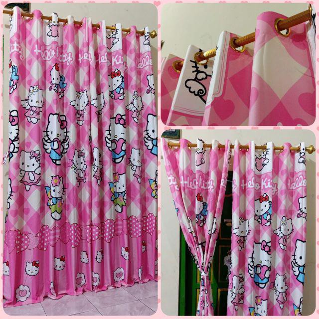 Gorden Tirai Motif Karakter Keropi Singing Smokering ( 1 Kg Muat 4 Pcs )