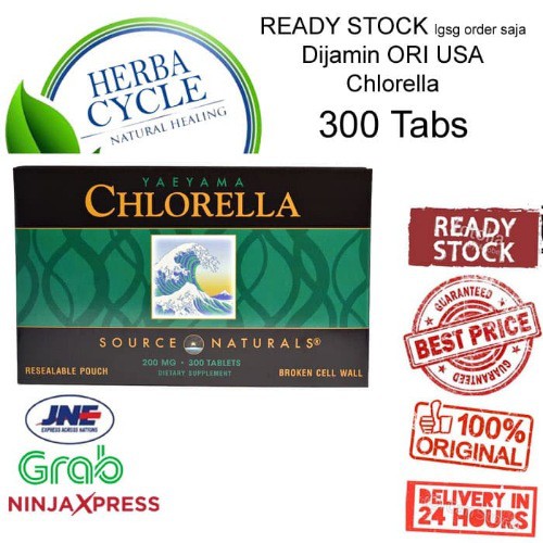 Source Naturals Yaeyama Chlorella 200 mg (300 Tab) ORI USA