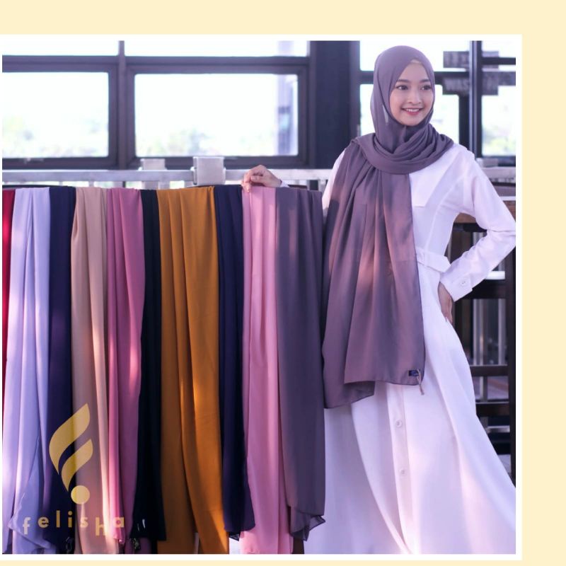 ISI 5pc Paket Usaha Grosir Jilab Kerudung Pasmina / phasmina 2 meter