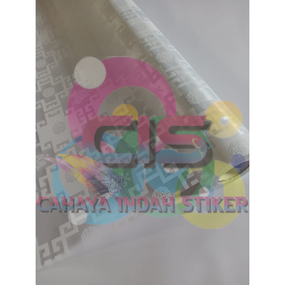 Stiker Kaca Sanblast Kaca Kamar Mandi /Jendela Motif 9517