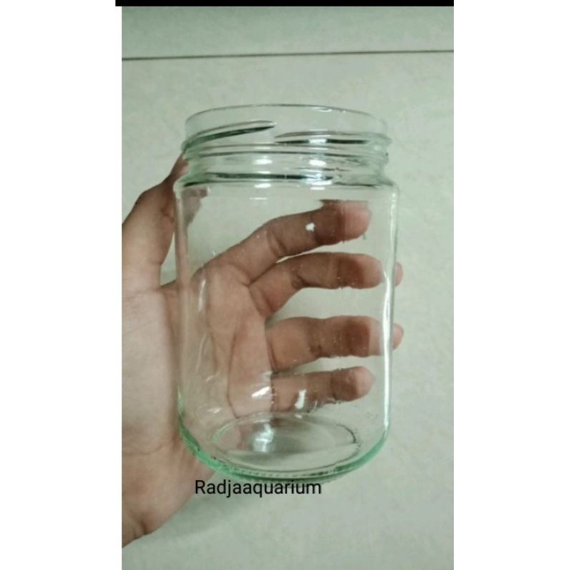 botol tempat cupang bekas selai toples cupang aquarium toples kaca ovomaltin