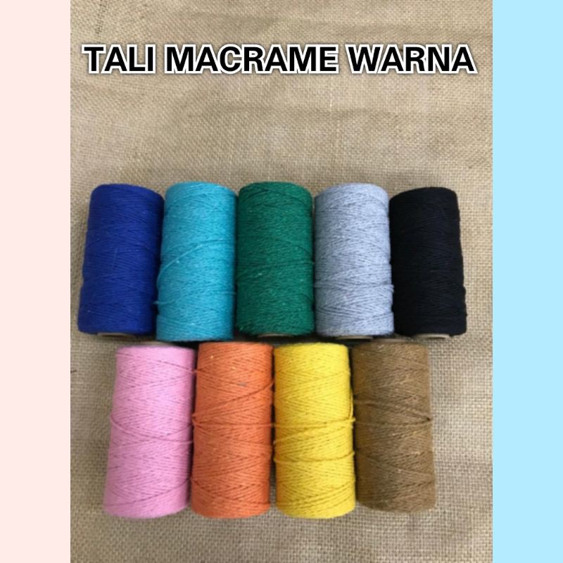 PER 1 ROLL - 2 MM / TALI KATUN / TALI KATUN SATU WARNA