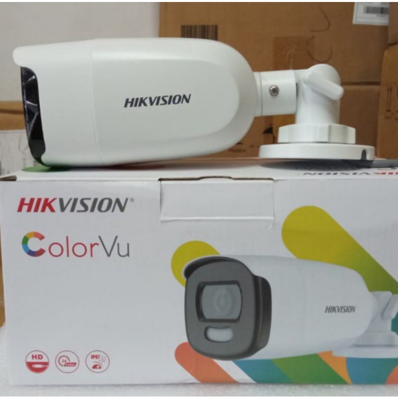 Kamera Cctv Outdoor Hikvision DS-2CE12HFT-F 5mp ColorVu Original Hikvision