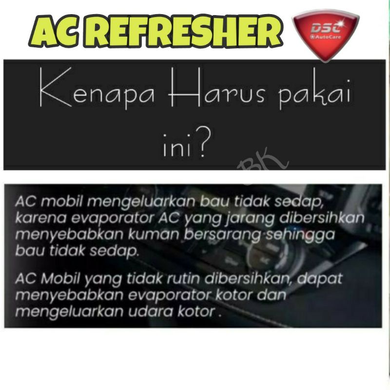 Ac refresher ukuran jumbo / Cleaner Ac mobil / Pembersih Ac dsc ukuran 500 ml