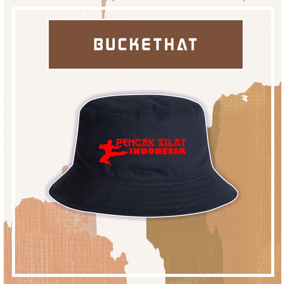 Topi Bucket Hat Pencak Silat Indonesia Kualitas Distro Termurah