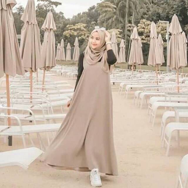 Elira set mocca+inner+pashmina