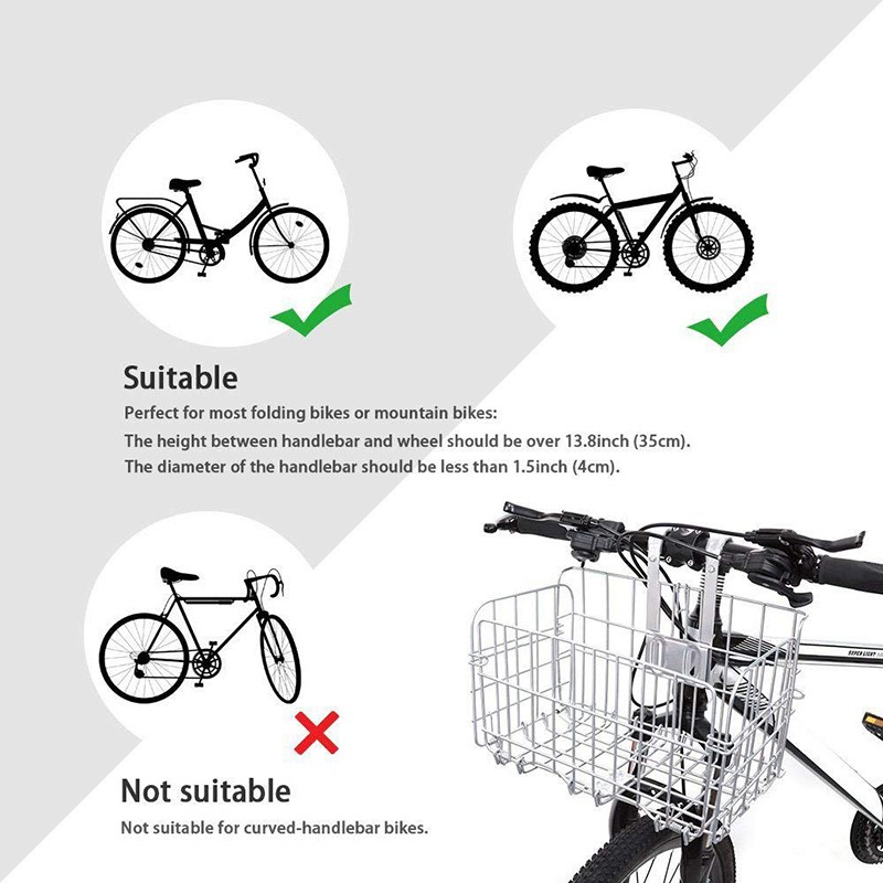 folding rear bicycle basket