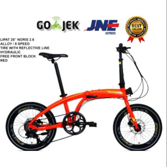 Sepeda Lipat Pasific Noris 2.8 Bike 8 Speed
