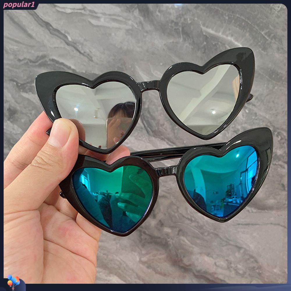 [POPULAR] Vintage Kids Sunglasses Fashion Love Heart Glasses Heart-Shaped Sunglasses Cute UV400 Protection Children Eyewear Children Sun Glasses